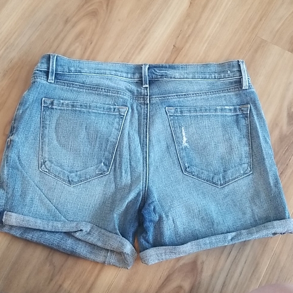 LOFT Blue Jean Shorts, Cuffed, Medium Wash, Size 8, EUC - Picture 2 of 5